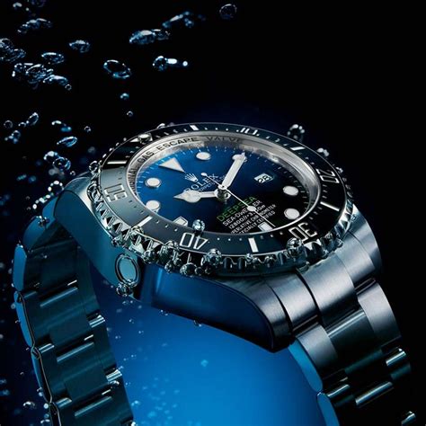 rolex deep dive blue